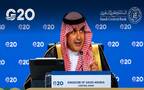 محافظ البنك المركزي السعودي، أيمن السياري، خلال مشاركته في اجتماعات لمجموعة العشرين بأمريكا