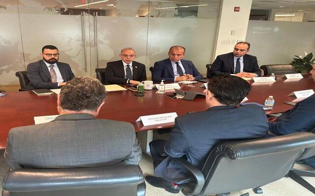 الدكتور محمد فريد صالح وزير الاستثمار والتجارة الخارجية المصرية بمائدة مستديرة رفيعة المستوى بمقر شركة  McLarty Associates