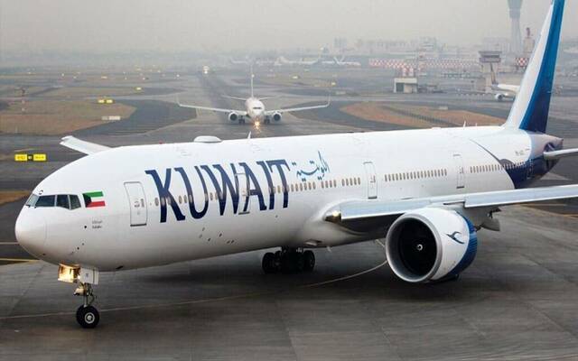 إحدى طائرات الخطوط الجوية الكويتية