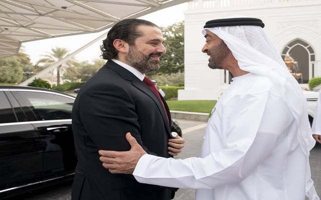محمد بن زايد يبحث تعزيز العلاقات مع رئيس وزراء لبنان