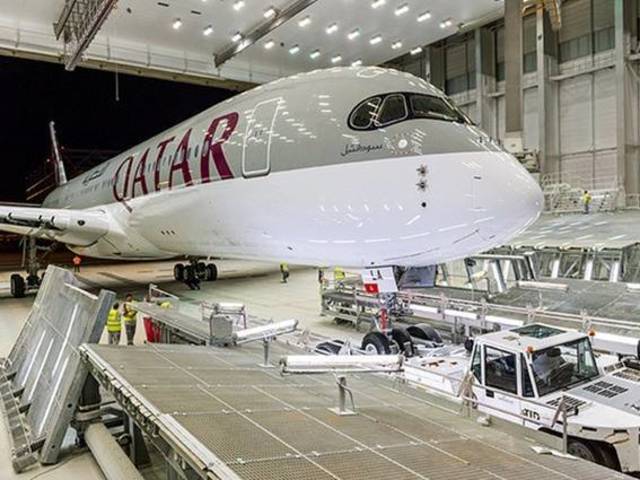 "الخطوط القطرية" تتسلم طائرة إيرباص A350 الجديدة أواخر 2014