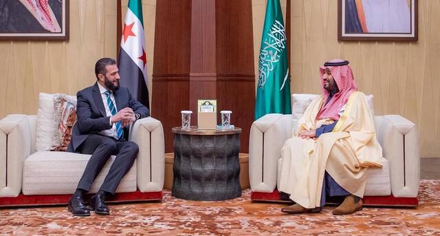تفاصيل لقاء ولي العهد والرئيس السوري في الرياض