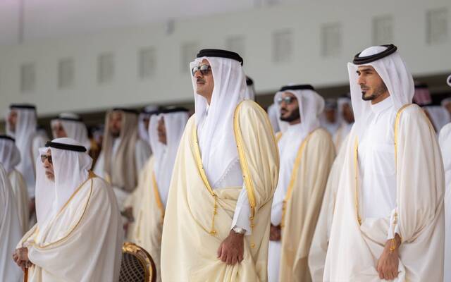 خلال حضور أمير دولة قطر المسير