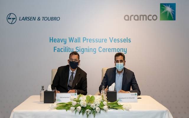 أرامكو السعودية توقع مذكرة مع "إل آند تي" العالمية لبناء منشأة تصنيع بالجبيل
