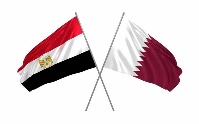 علم مصر وقطر