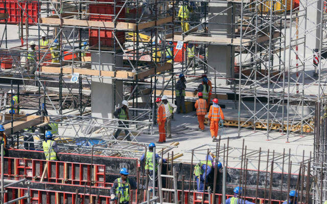 ارتفعت  قيمة عقود المقاولات في دولة الإمارات بنهاية النصف الأول من العام الجاري بنسبة 11.33% على أساس سنوي