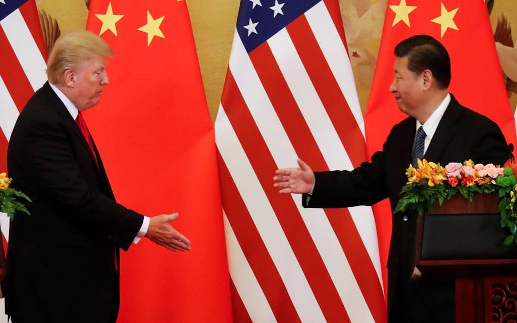 Trump again blames China for trade 1024