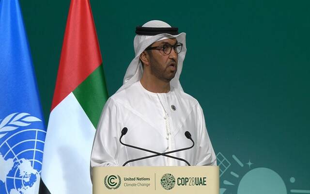 رئيس "Cop28": يجب علينا الانتقال إلى مرحلة العمل بشأن المناخ