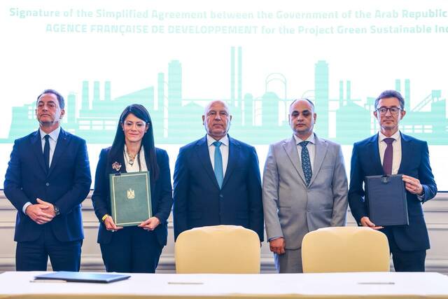 جانب من مراسم توقيع اتفاق التمويل الميسر