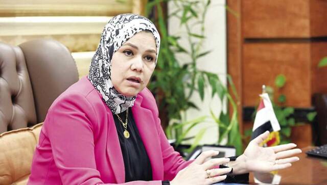 رشا عبد العال رئيسة مصلحة الضرائب المصرية