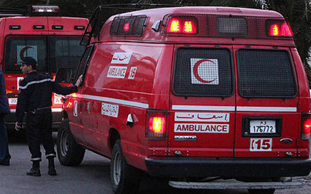 سيارة إسعاف تابعة لوزارة الصحة المغربية
