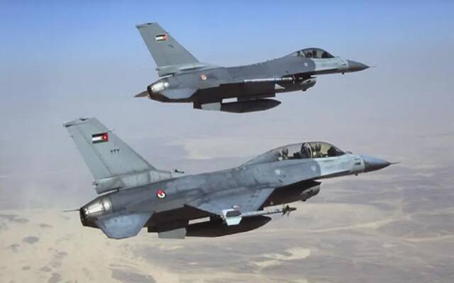 طائرات تابعة للقوات المسلحة الأردنية