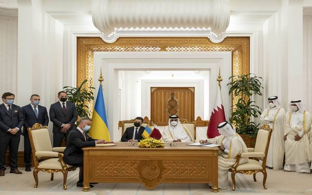 قطر توقع اتفاقيات مع أوكرانيا أبرزها للتعاون بمجال الطاقة