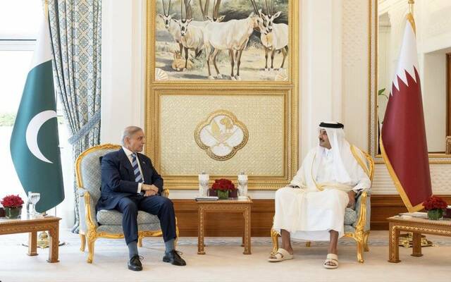 أرشيفية لأمير قطر و رئيس الوزراء الباكستاني
