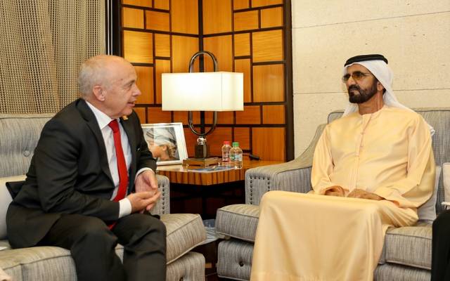 حاكم دبي يبحث التعاون بقطاع المال والأعمال مع الرئيس السويسري