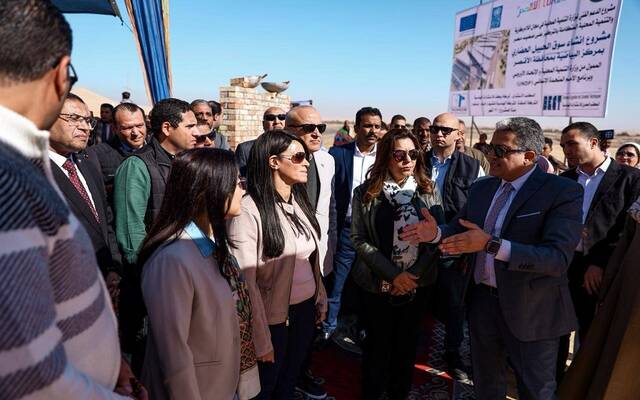 الدكتورة رانيا المشاط وزيرة التخطيط والتنمية الاقتصادية والتعاون الدولي والدكتورة منال عوض وزيرة التنمية المحلية والقائم بأعمال وزير البيئة