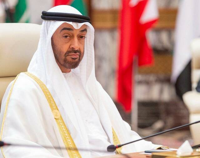 الشيخ محمد بن زايد آل نهيان رئيس الإمارات
