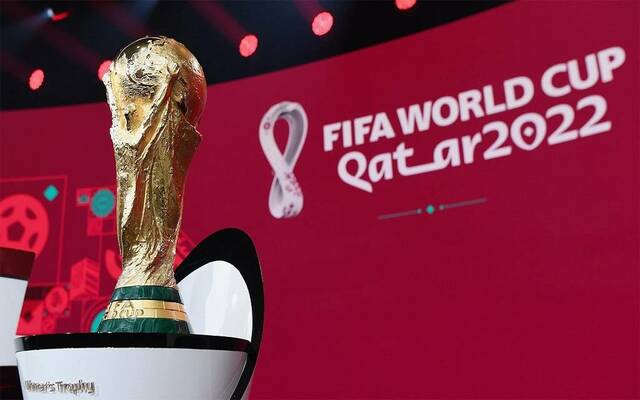 خلال إجراء قرعة كأس العالم قطر 2022