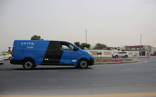 إحدى سيارات شركة شيبا للتوصيل