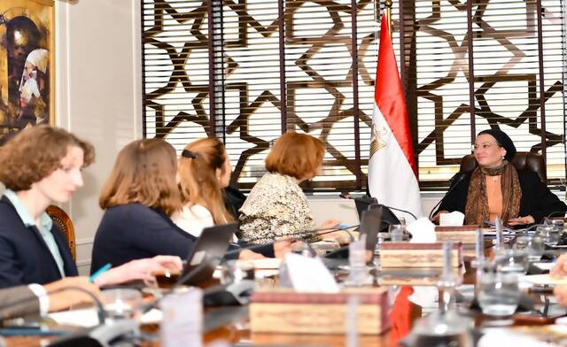 اجتماع ياسمين فؤاد وزيرة البيئة المصرية مع ممثلي منظمة التعاون الاقتصادي والتنمية